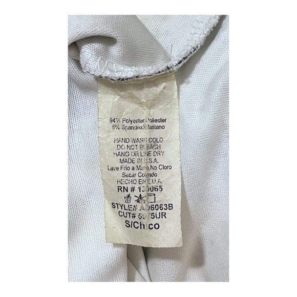 cute midi dress, white with blue crocodile pattern, cut out back, SIZE S - Picture 8 of 10